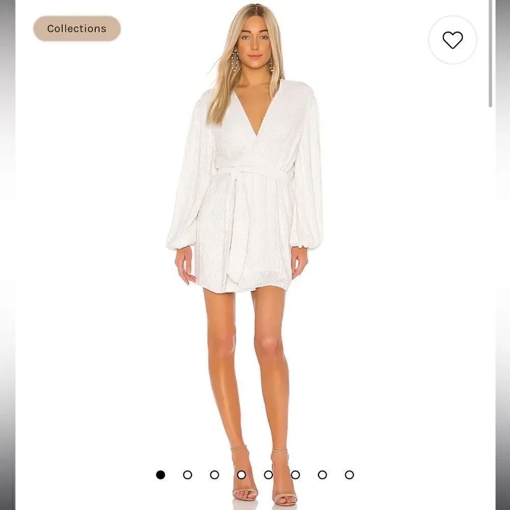 NWT Retrofete Gabrielle Robe in Moonglow White XS Revolve - Picture 15 of 15